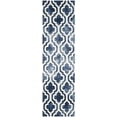 thumbnail image 3 of Safavieh Dip Dye Jolyon Geometric Wool Runner Rug, Navy/Ivory, 2'3" x 8', 3 of 9