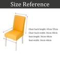 thumbnail image 4 of QUTETN - Juego de 6 fundas elásticas para sillas de comedor, extraíbles, lavables, de licra suave, para cocina, hotel, mesa de banquete, color dorado, 4 of 5