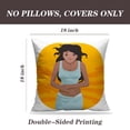 thumbnail image 2 of LALILO Throw Pillow Covers Pain African Girl Woman Woman African Cushion Cover 18" x 18", 2 Pack, 2 of 6