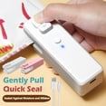 thumbnail image 1 of SUTENGDA Bag Sealer 2 in 1 Sealing Machine & Unsealing Machine Portable Electric Handheld Heat Sealer USB Rechargeable Food Protector Sealer for Food Storage /Snack/Pet Food Bag White, 1 of 11