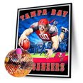 thumbnail image 1 of Cuadros Decorativos Equipo de fútbol de los piratas de Tampa Bay 5D pintura de diamante DIY taladro redondo completo (B5887) Tmvgtek embutido en tela, 1 of 8