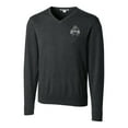 thumbnail image 2 of Men's Cutter & Buck Heather Charcoal Utah State Aggies Lakemont Tri-Blend Big & Tall V-Neck Pullover Sweater, 2 of 3