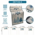 thumbnail image 6 of Blue Christmas Trees Table Runner 60 Inches Long Farmhouse Dress Scarves, Navy Winter Snowflakes Retro Beige Dining Tablerunner for Coffee Table/Kitchen Island/Party Décor, 13" x 60", 6 of 8
