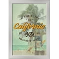 thumbnail image 1 of California - The Golden State - Typography on Photograph - Lantern Press Artwork (12x18 Giclee Art Print, Gallery Framed, Silver Wood), 1 of 1