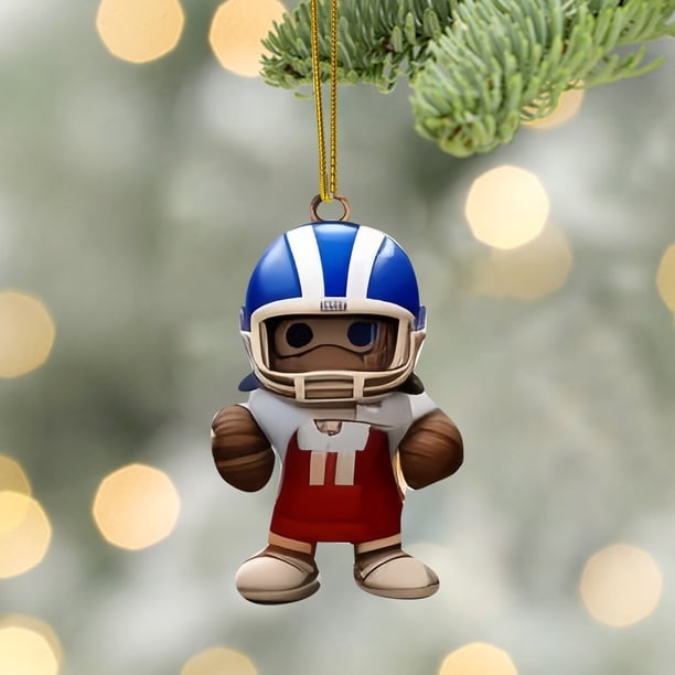 Interesante Llavero Con Estatua Acrílica De Jugador De Rugby Estilo Supermuñeca Diseño 2D Un Recuerdo Deportivo Que Los Aficionados Pueden Coleccionar