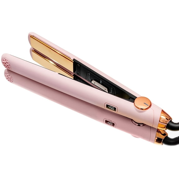 TYMO Flat Iron Hair Straightener and Curler 2 in 1, Nano Titanium Straightening & Curling Iron with 32 Temps