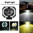 thumbnail image 3 of LED Spotlight, 10 To 60V LED Spotlight 2000LM IP67 Waterproof Two Color Lens Cubes Work Light For Truck Car SUV ATV UTV Boat Motorcycle, 3 of 8