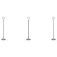 thumbnail image 2 of Baohd Support de Numéro de Table Contemporain pour Photos, pour Réglages d'Hôtel Tendance, Argenté 40cm 3Ensemble, 2 of 6