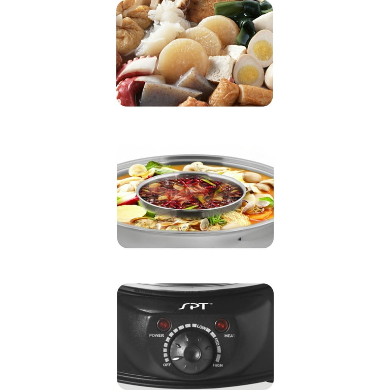 SPT SS-303 : Electric Shabu Shabu Pot (2 Compartments)