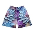 thumbnail image 2 of Soluvd 3D Blue Floral Basketball Shorts, 2 of 6