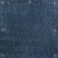 thumbnail image 4 of Rugsotic Carpets Handmade Rugs Hand Knotted Loom Rectangle 9'x12' Blue Wool for Indoor Use, 4 of 9