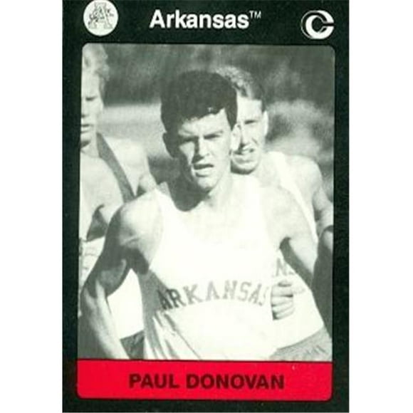 Paul Donovan Cartes à Collectionner (Arkansas) 1991 Collection Collégiale No.24 Cross Country
