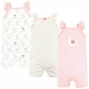 Hudson Baby Infant Girl Cotton Rompers, Llama, 3-6 Months