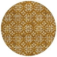 thumbnail image 2 of Addison Rugs Chantille Indoor/Outdoor Transitional Floral Paprika Washable Round Rug, 8' x 8', 2 of 6