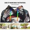thumbnail image 4 of Kdxio Pirate Bulldog On Deck Print Womens Oversized Hoodies Sweatshirts Hooded Pullover Tops Sweaters Casual-Large, 4 of 7