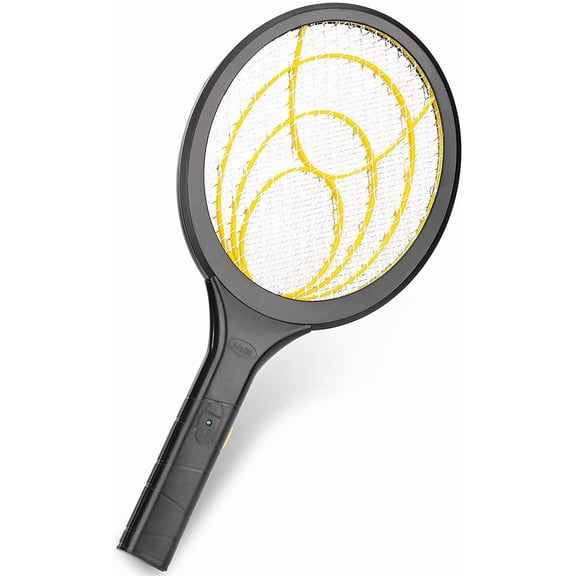 Fly Swatter Electric, Battery Powered Fly Killer Mosquito Zapper Bug Zapper Racket for Indoor Outdoor, Black