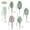 C, variant on Clearance | Artificial Broad Leaf Greenery Plant Bush, Realistic Red Lotus Faux Foliage for Indoor Outdoor Wall Decor Home Garden Wedding Decoration