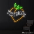 thumbnail image 2 of Glowneon Just Peachy Neon Sign, Just Peachy Led Sign, Peach Neon Sign, Fruit Store Decor, 2 of 5