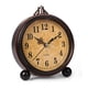 thumbnail image 1 of Reloj despertador vintage con batería for colgar, luz de noche de metal, reloj de cuarzo súper silencioso for mesa de escritorio, reloj for dormitorio, mesita de noche, estante for escritorio, 1 of 6
