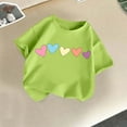 thumbnail image 2 of vdgthytj Kids Summer T-Shirts Cute Printed Round Neck Short Sleeve Top Boys Girls Casual Graphic Tees, 2 of 3