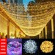 thumbnail image 2 of Guirnalda de luces Led impermeables, iluminación navideña para fiestas, bodas, vacaciones al aire libre, 20M, 30M, 50M, 100M, 8 modos, 2 of 3