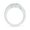 thumbnail image 2 of Angara Natural 1.12 Ct. Aquamarine Solitaire Ring in Sterling Silver for Women (Ring Size: 5), 2 of 11