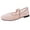 Light Pink, variant on Rokment Bridal Lace Mesh Embroidered Ballet Flat Womens Elegant Casual Bowknot Mary Jane Comfortable Walking Low Heel Ballerina Dress Shoes Gold Size 6