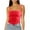 Red-03, variant on Mittory Women Sleeveless Tank Crop Top Square Neck Ruched Bustier Backless Strappy Tanks Going Out Tops