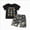 S40-Boy Outfit Fall Winter Clothes-Dark Gray, variant on Boys Short Sleeved Shorts Suit Camouflage Matching Pocket Boys Set Winter Clothes Set 6-12 Months 12-24 Months 2T 3T 4T 5T 6T 7T 5-6 Years Camouflage