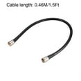 thumbnail image 5 of Unique Bargains UHF Male PL-259 to UHF Male PL-259 Low Loss RG213 Coax Jumper Cable 1.5Ft, 5 of 5