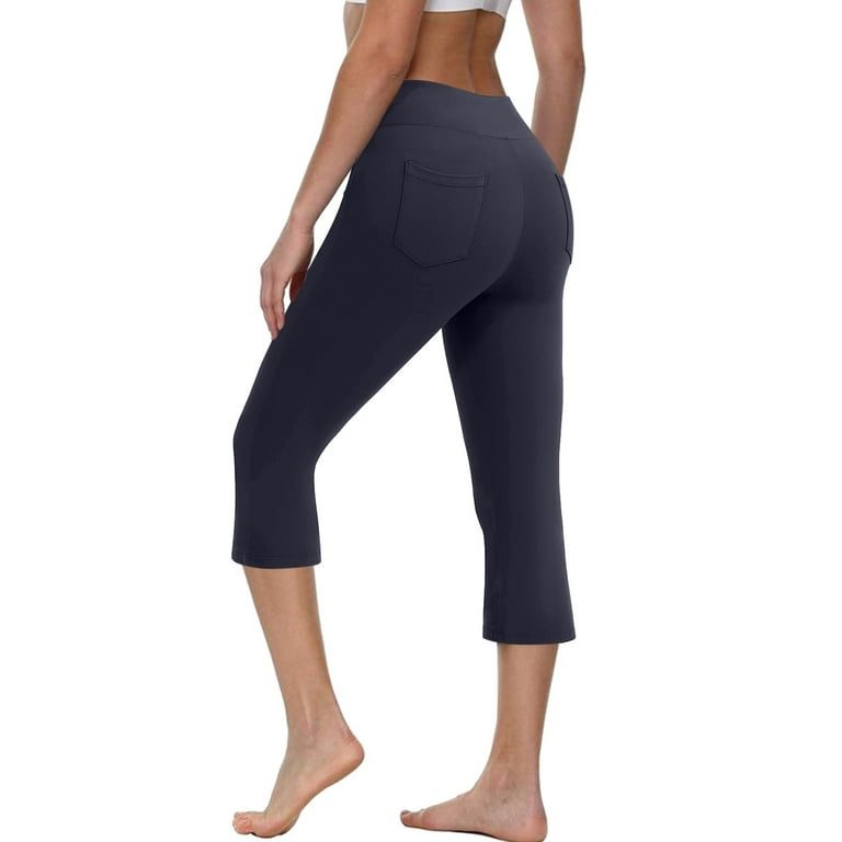 PMUYBHF Casual Pants for Women Petite Short 4Th of July Yoga Pants Petite  Womens Yoga Pants Pockets High Waist Workout Pants Casual Trousers 