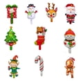 thumbnail image 5 of 10 mini globos de aire navideños con forma de Papá Noel, muñeco de nieve, alce, hombre de jengibre, globo de aluminio para fiesta de Navidad, decoración de Año Nuevo, 5 of 5
