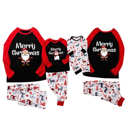 

KEJIG Stylish Christmas Baby Kids Child Printed Top+Pants Xmas Family Matching Pajamas Set