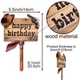 thumbnail image 4 of Placa de madera con temática de vaqueros occidentales de Notbadsys para decoración de tartas, 4 of 6