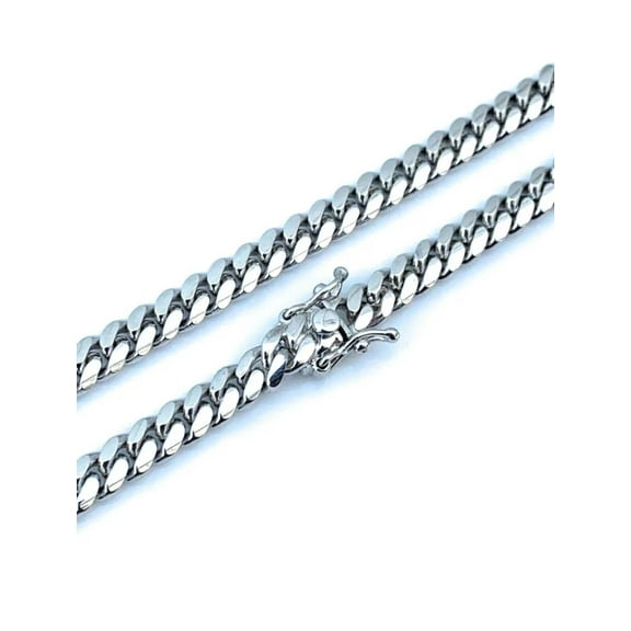 ADIRFINE 925 Sterling Silver 12mm Miami Cuban Link Chain