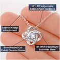 thumbnail image 4 of Love Knot, Mom Gift From Son For Mother'S Day, From Son To Mom Necklace, Mother Gift From Son, Mom Birthday Gift From Son, Mom And Son Gift, Necklaces with Meaningful Messages Card Inside, 4 of 6