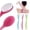 Pink, variant on Brush Scrubber Anti Slip Long Handle Back Brush For Shower,Dual-Sided back Scratchers Back Brush with Stiff and Soft Bristles,Body Exfoliator for Bath or Dry Brush,Blue