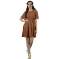 thumbnail image 2 of Moomaya Printed Moss Georgette Dresses Women A-Line Tunic With Drawstring Belt, 2 of 4