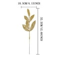 thumbnail image 2 of Christmas Glitter Leaves Gold Leaf Picks Spray Tree Picks Decorative for Christmas Tree DIY Xmas Wreath Garland, 2 of 8