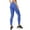 A64 Blue, variant on TrendOFT Women's High Waist Pure Color Digital Printted Ankle Elastic Tights Legging Black L