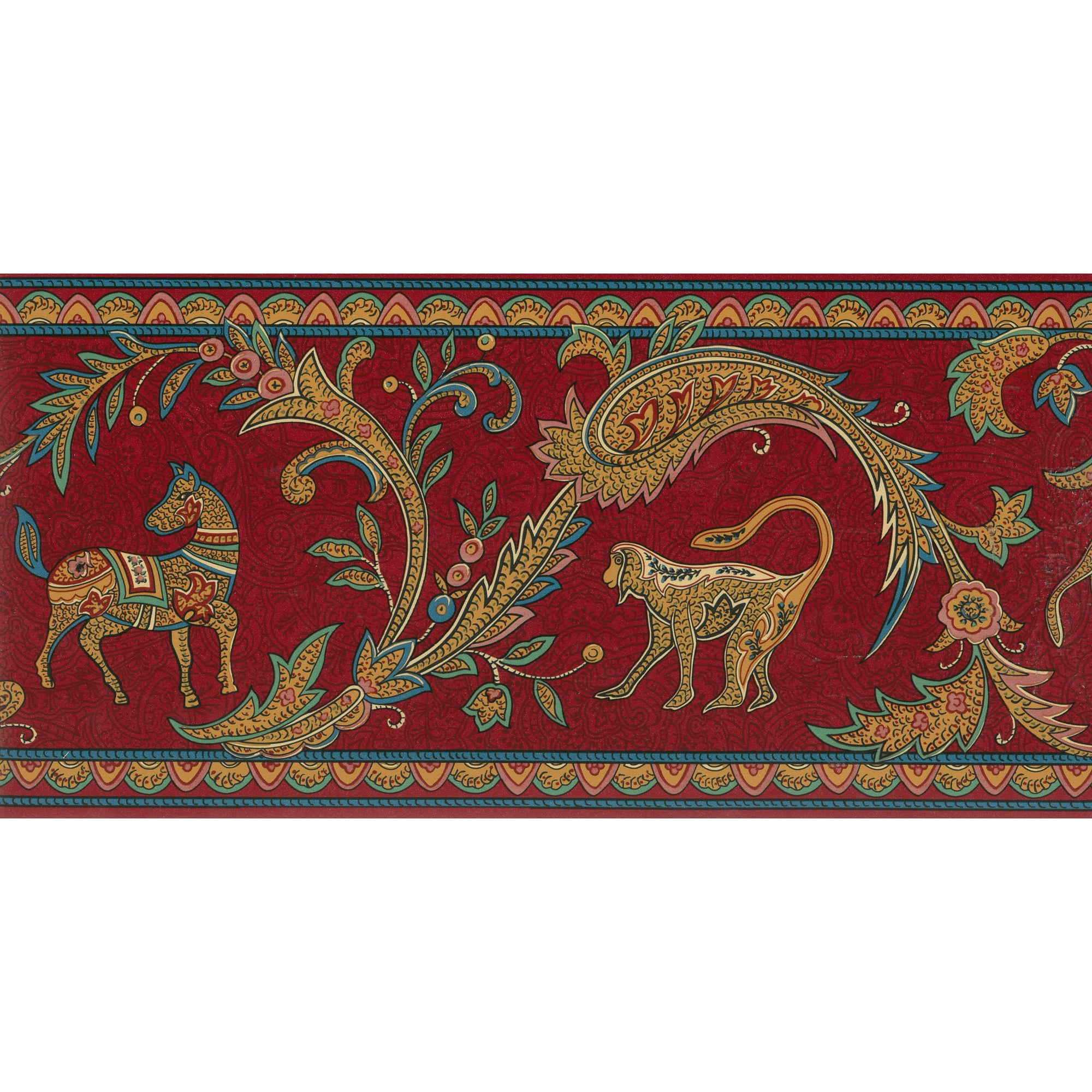 Pink And Green Wallpaper Border