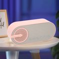 thumbnail image 1 of Altavoz de Reloj pequeño ANGGREK rosa recargable por USB con sonido envolvente estéreo, 1 of 8