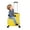 Yellow, variant on Kids Ride on Luggage for Aged 3-6, Toddler Luggage with Seat,Rolling Luggage with Spinner Wheels ,Suitcase Carry Trolley with Password Lock,with Safety Belt, Airplane Travel (Blue)