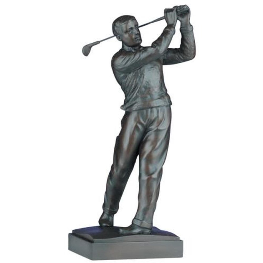 Sculpture Statue GOLF Traditional Vintage 50s Golfer Resin New Hand