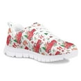 thumbnail image 2 of Pzuqiu Cute Xmas Red Trunk Little Girls Sneakers Size 5 Breathable Kids Tennis Shoes Lightweight Running Shoes Outdoor Sport Shoes Lace Up,Merry Christmas, 2 of 5