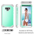 thumbnail image 3 of JTCASES for Samsung Galaxy Note 9 Case, Drop Resistant Corners, Wireless Charging, Heavy Duty Shockproof Hybrid Hard PC Bumper, Camera Protection, Skin-feel Anti-scratch Tough Cover, Green, 3 of 9
