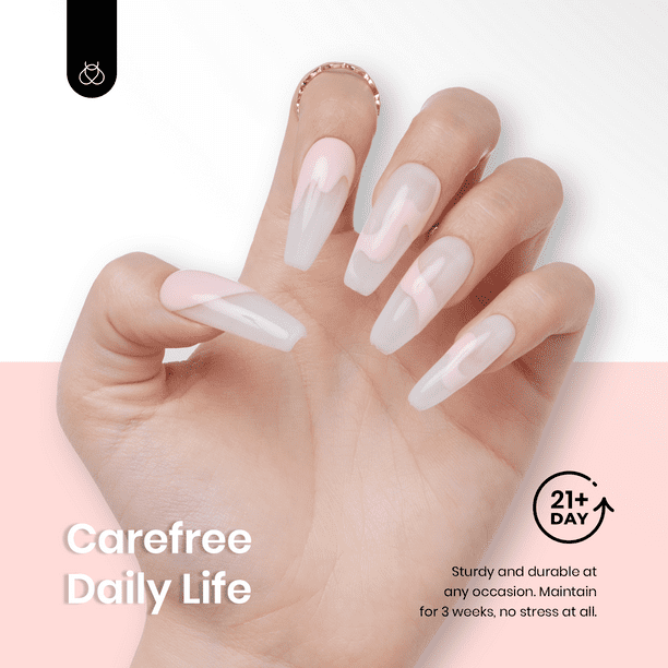 Beetles Gel Nail Extension Gel Kit, 3pcs 15g/0.5oz Clear Sweet Pink Nail Gel Trendy Nail Art Design Extension Gel Salon Nail Easy DIY at Home - Walmart.com