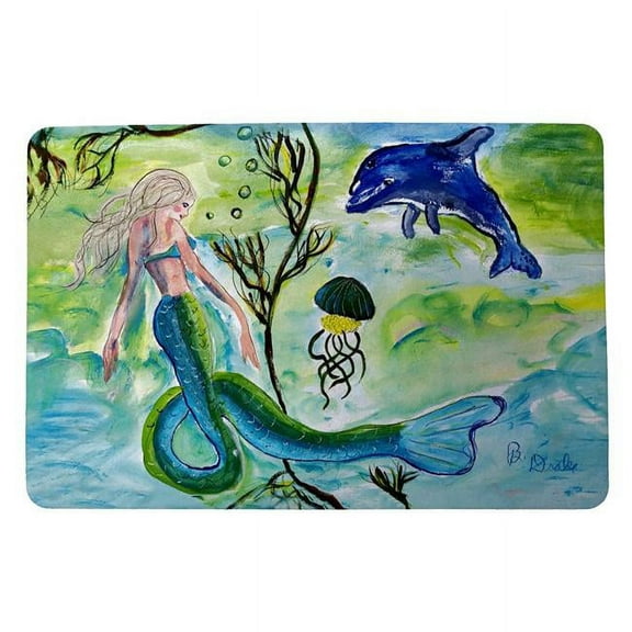 18 x 26 in. Mermaid & Jellyfish Door Mat - Small