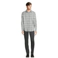 thumbnail image 3 of George Men's & Big Men's Brushed Poplin Button-Up Shirt with Long Sleeves, Sizes S-3XL, 3 of 6