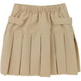 thumbnail image 2 of ToBeInStyle Girl's Box Pleated Uniform Skort - Khaki - Size 8, 2 of 6
